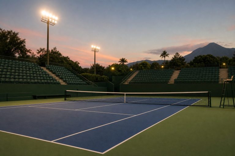 Campo da tennis in cemento per i tornei WTA Guadalajara e San Paolo 2026