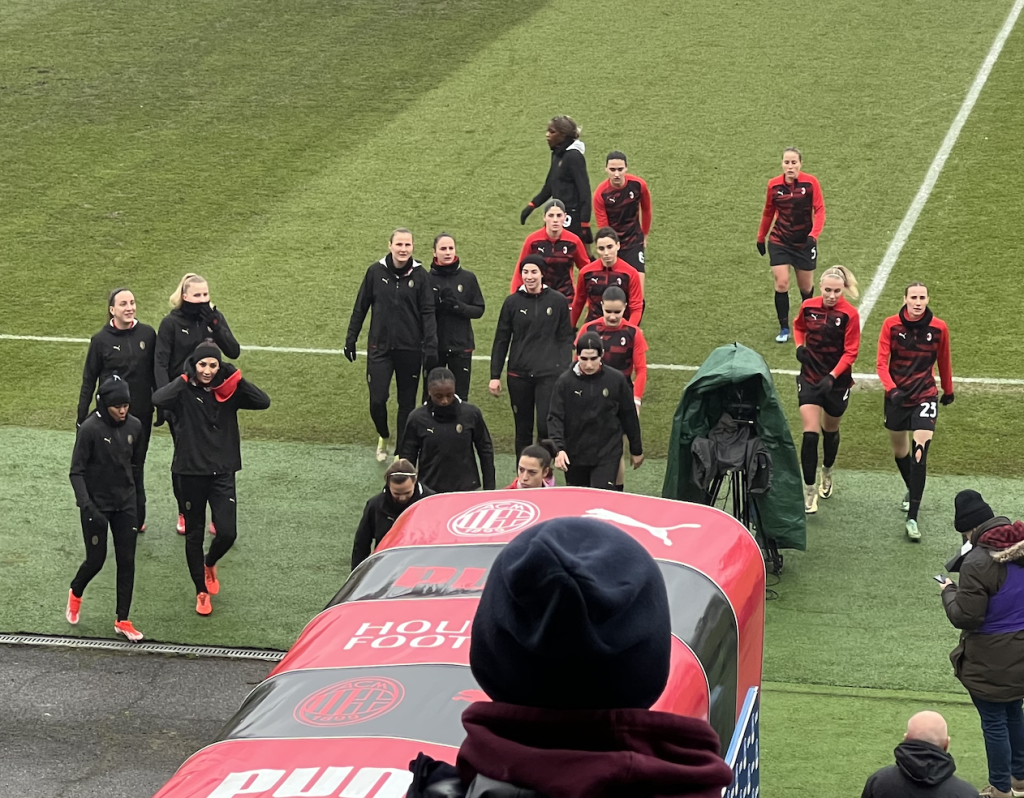 AC Milan Women al Centro Sportivo Vismara