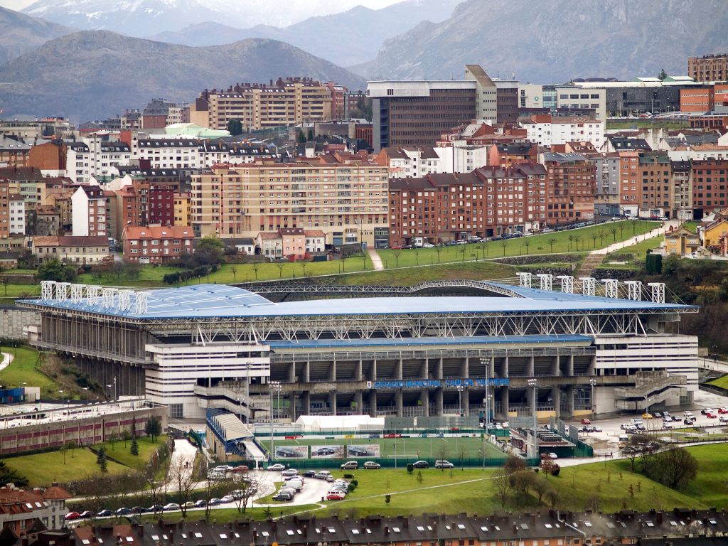 Estadio Carlos Tartiere di Oviedo per Spagna-Repubblica Ceca