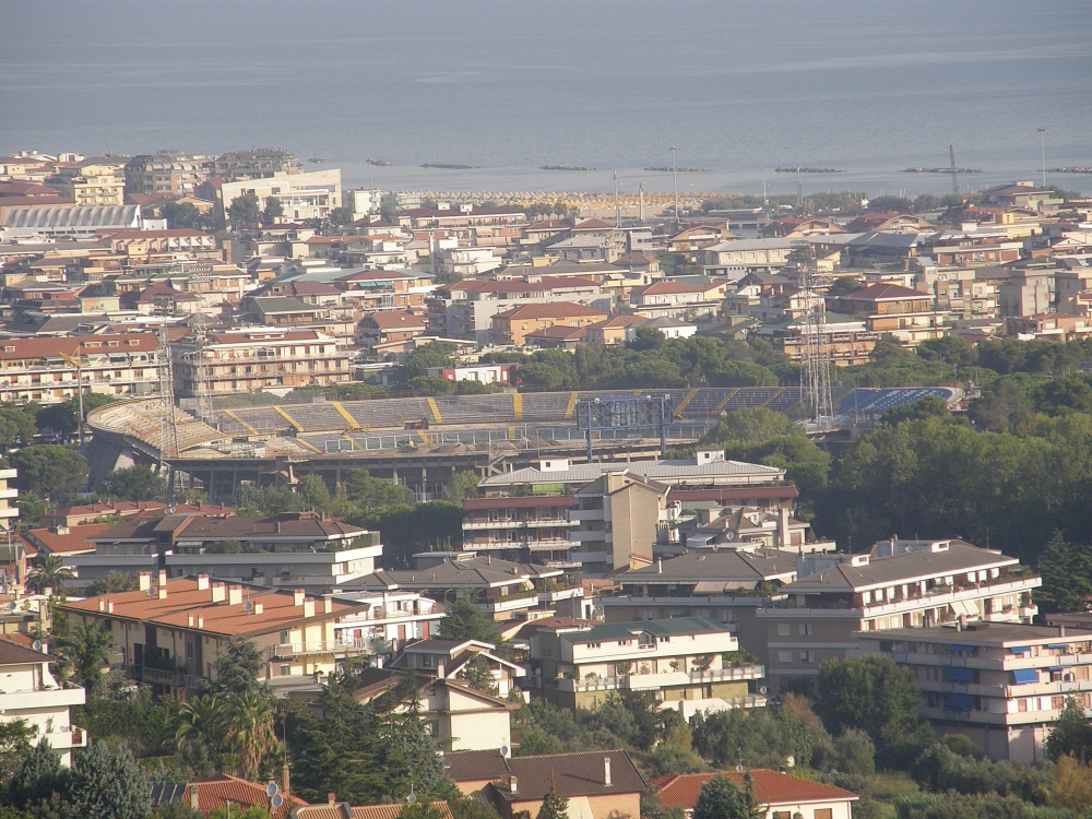Stadio Adriatico Giovanni Cornacchia di Pescara per Italia-Polonia Under 21