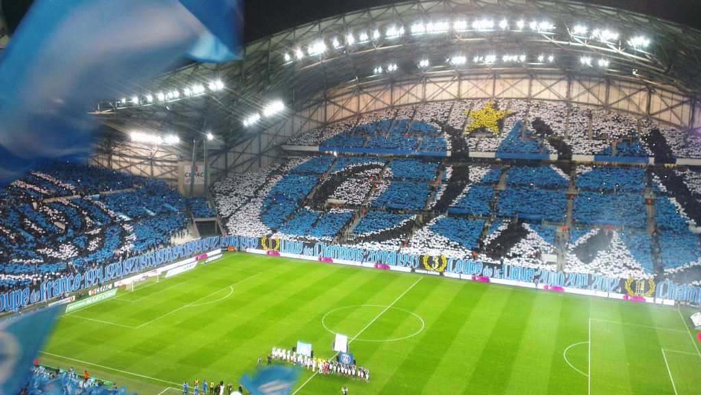 Stade Vélodrome di Marsiglia per Marseille-Olympiacos