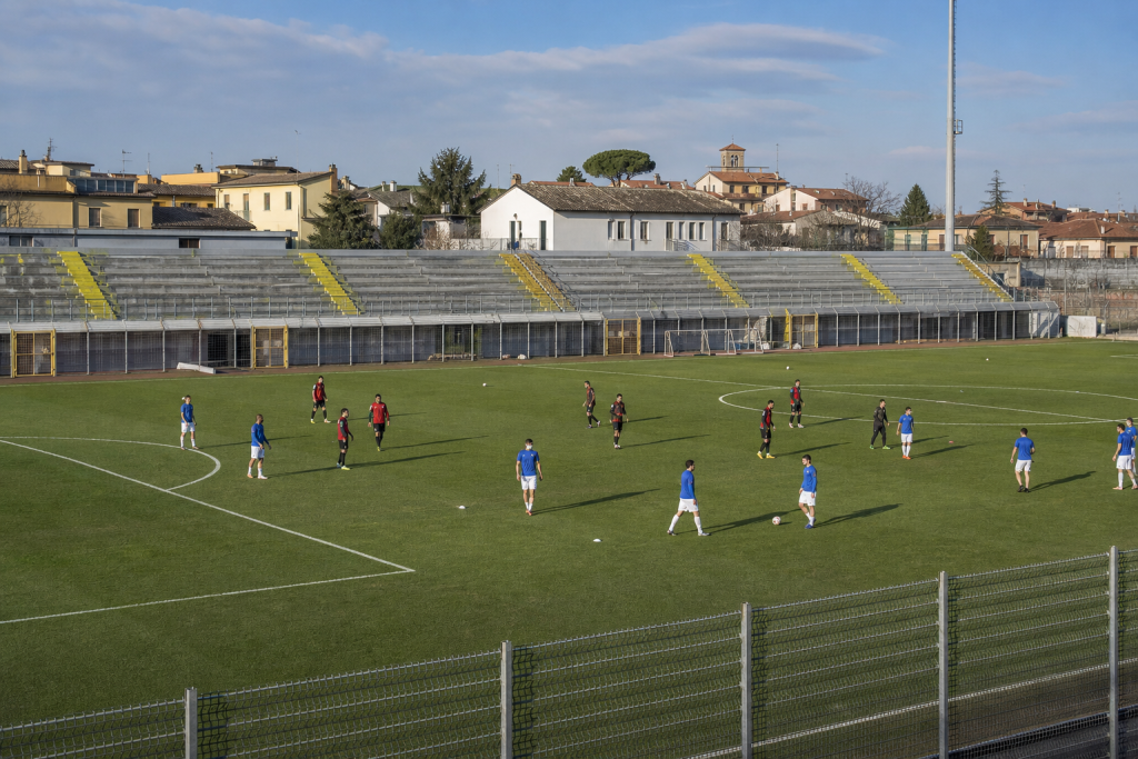 Campo di calcio di Serie D per Milan Futuro-Rovato