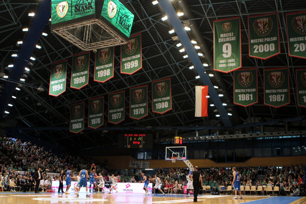Hala Orbita di Wroclaw per Slask-Napoli di EuroCup