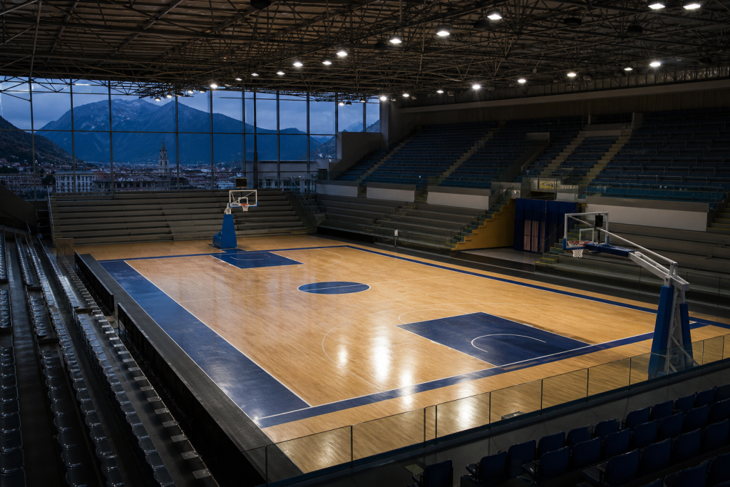 Campo da basket indoor per Trento-Slask di EuroCup