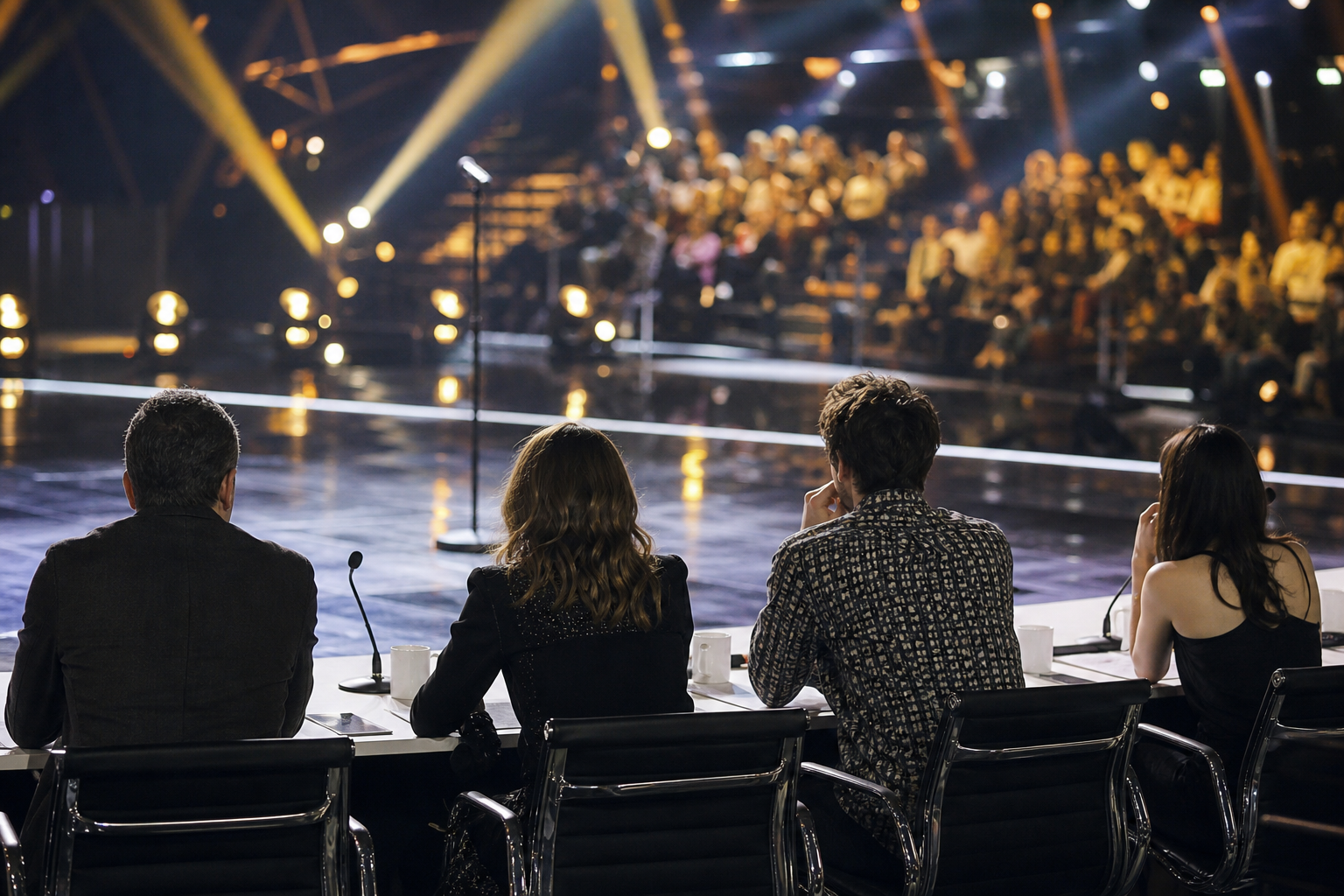 Studio televisivo generico con palco e giuria per Tú Sí Que Vales